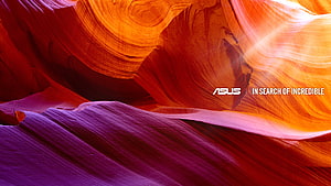 Vivid Antelope Canyon Slot Walls With Dramatic Light Beams And Purple Sandstone Layers HD wallpaper