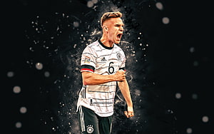 Joshua Kimmich Germany National Team Soccer Player Celebration Wallpaper HD wallpaper