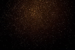 Dark Gold Glitter Starfield Background with Warm Cosmic Dust and Deep Space Ambience HD wallpaper