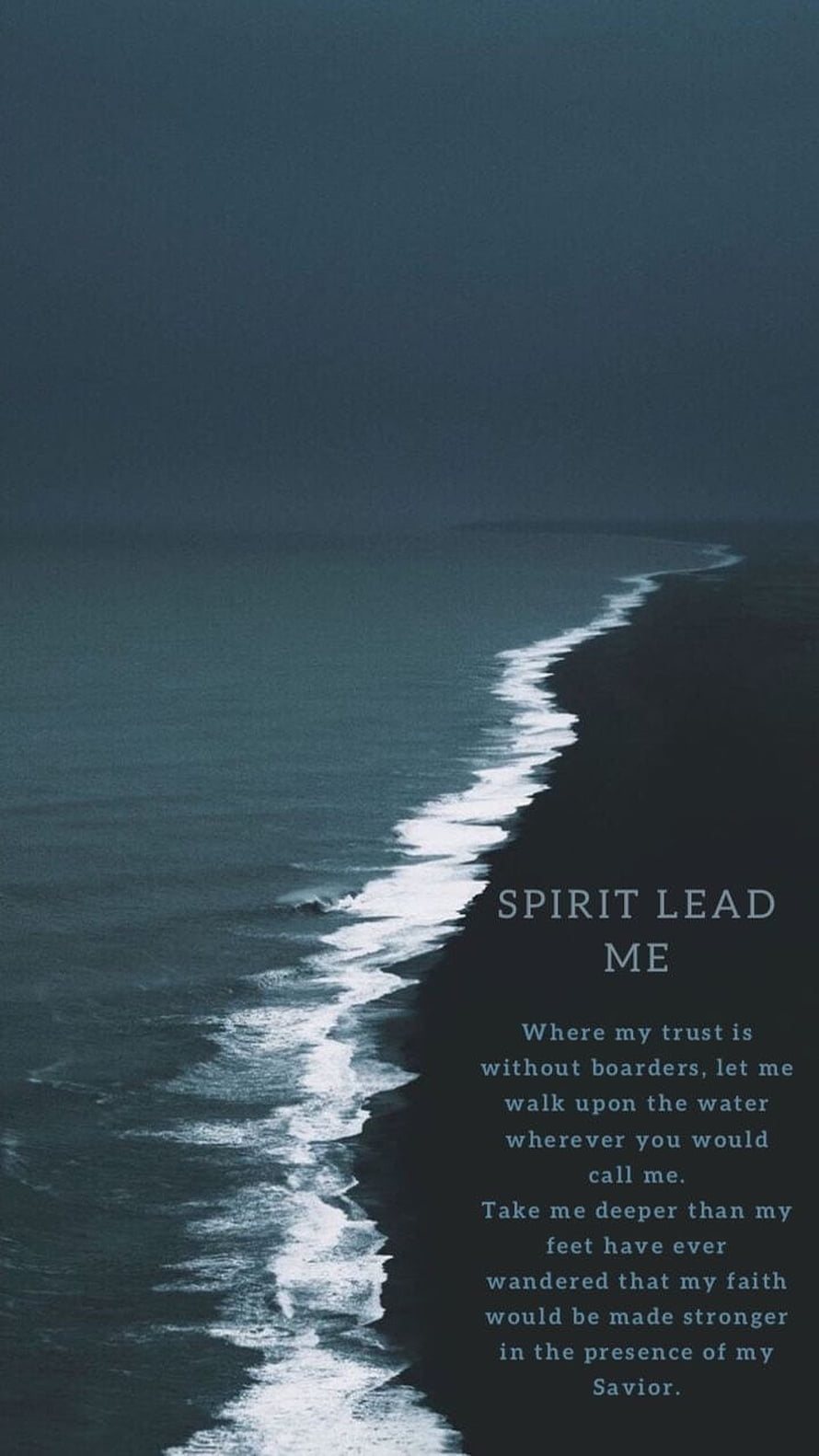 Oceans Hillsong Song Lyrics Over Dark Ocean Shoreline HD phone wallpaper