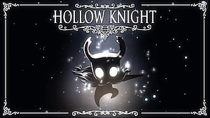 Hollow Knight Silksong Horned Knight Character Artwork on Dark Background HD wallpaper