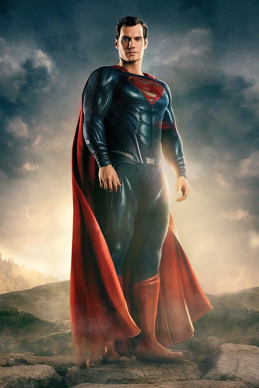 Henry Cavill as Superman in the Man of Steel suit standing on a rocky cliff under a dramatic stormy sky, Henry Cavill Superman And Background - Superman Henry Cavill - & Background , Henry Cavill Superman HD phone wallpaper