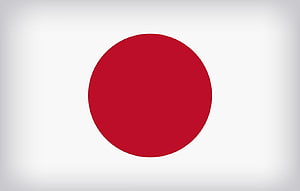National Flag of Japan Minimalist Red Sun Design on White Background HD wallpaper