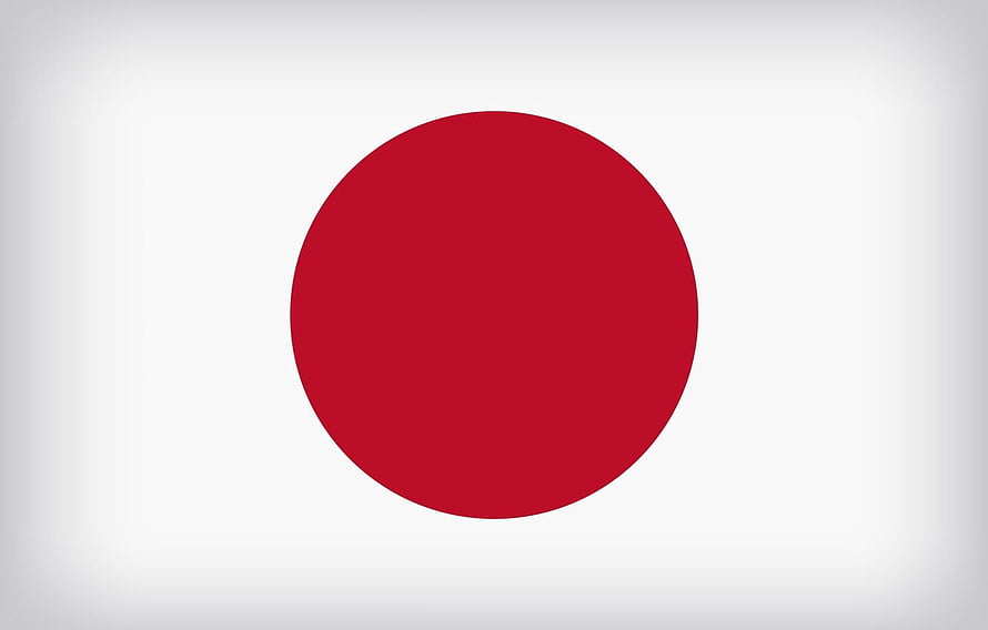 National Flag of Japan Minimalist Red Sun Design on White Background HD wallpaper