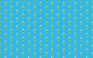 The Sims 3 Plumbob Pattern Wallpaper on Cyan Background HD wallpaper