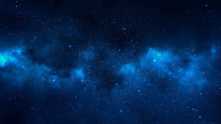 Vast Blue Nebula and Starfield in Deep Space HD wallpaper
