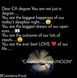 Chartered Accountant Degree Motivational Quote with Open Book and Earth HD phone wallpaper