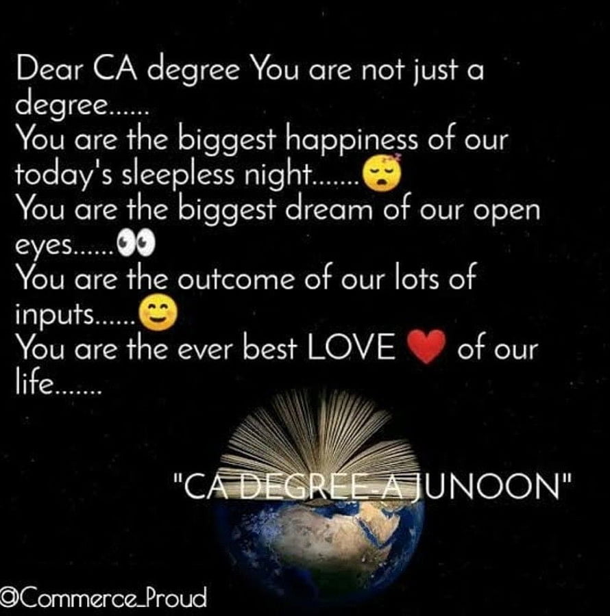Chartered Accountant Degree Motivational Quote with Open Book and Earth HD phone wallpaper