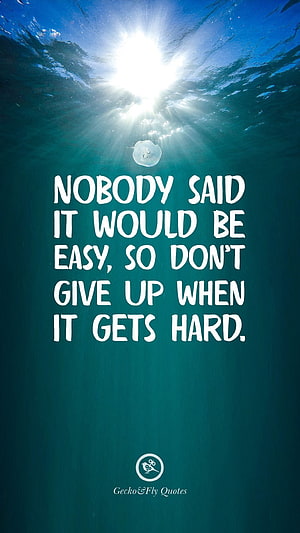 Underwater Sunlight Motivational Quote About Perseverance and Resilience HD phone wallpaper