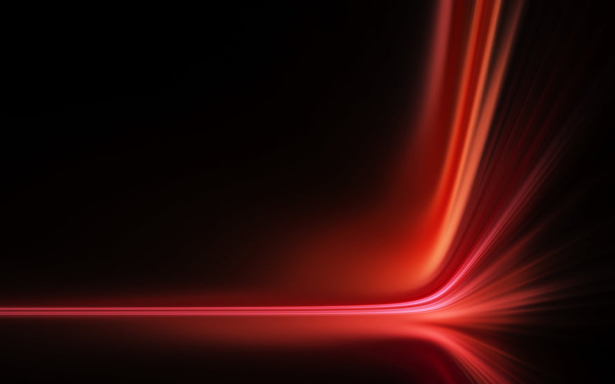 Vibrant Red Light Streaks on Black Abstract Background HD wallpaper