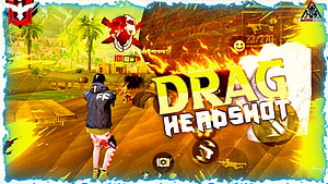 Free Fire Drag Headshot Gameplay Thumbnail With Explosive Action HD wallpaper