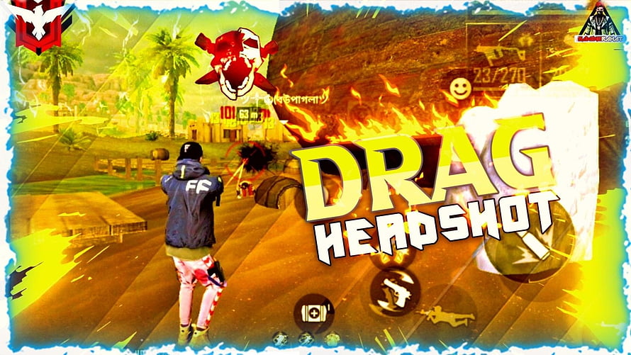 Free Fire Drag Headshot Gameplay Thumbnail With Explosive Action HD wallpaper