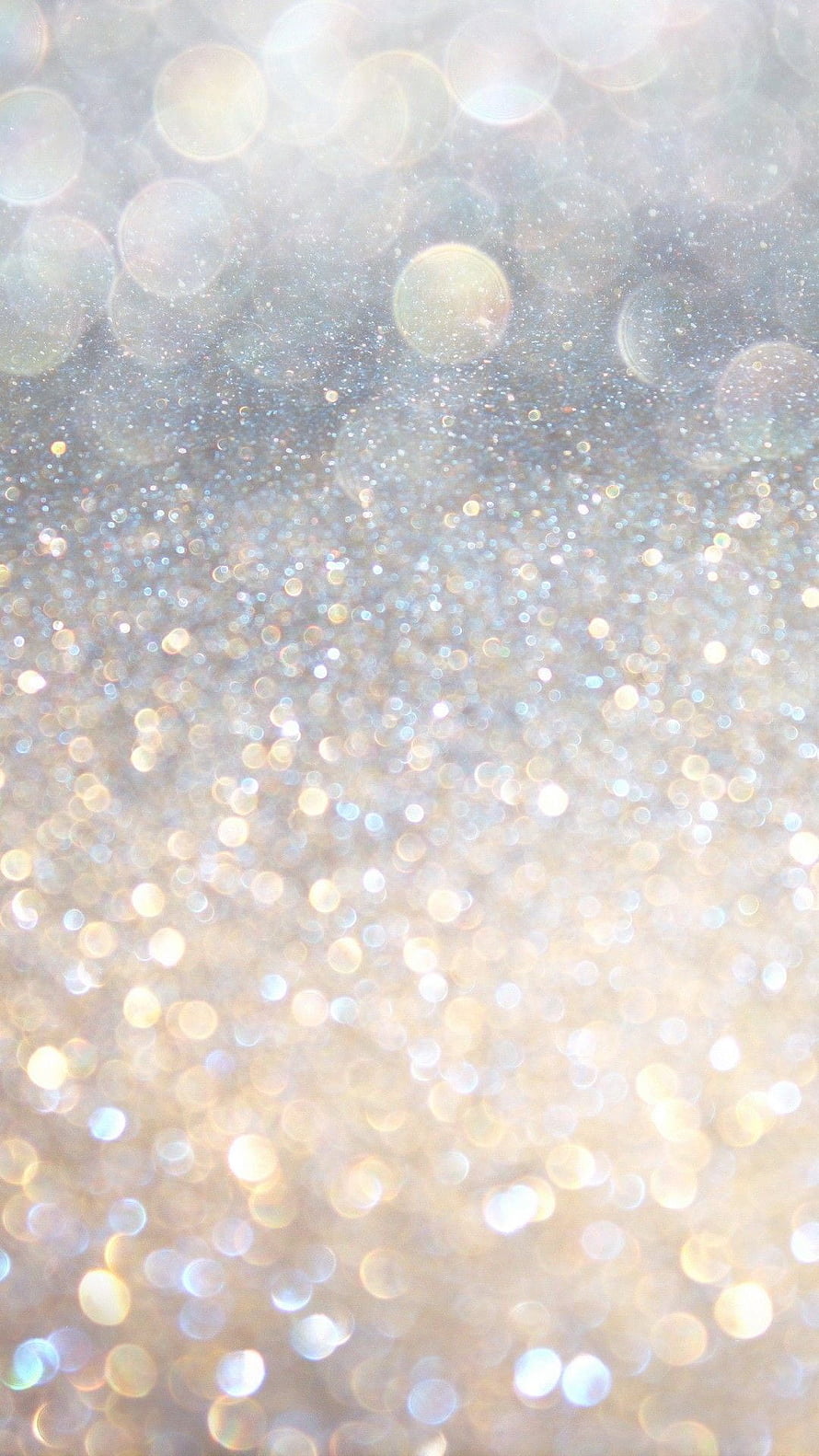 Soft Gold and Silver Glitter Bokeh Background with Shimmering Light Orbs HD phone wallpaper