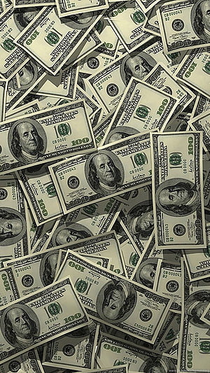 Scattered US One Hundred Dollar Bills Money Background HD phone wallpaper