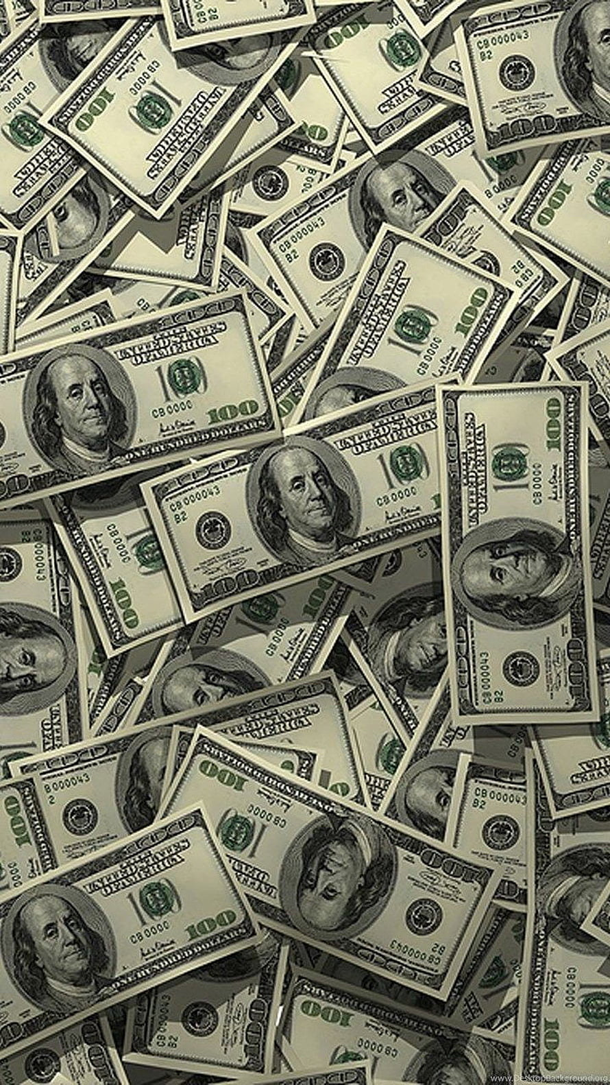 Scattered US One Hundred Dollar Bills Money Background HD phone wallpaper