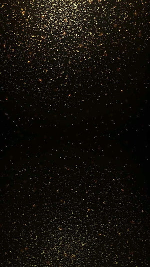 Black and Gold Glitter Texture with Sparkling Particles on Dark Background HD phone wallpaper