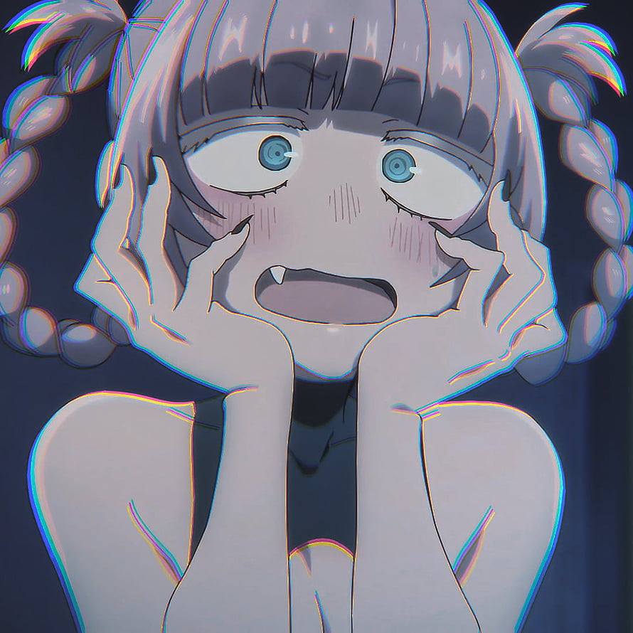 Nazuna Nanakusa Anime Character with Braided Hair and Glitch Art Effect HD phone wallpaper