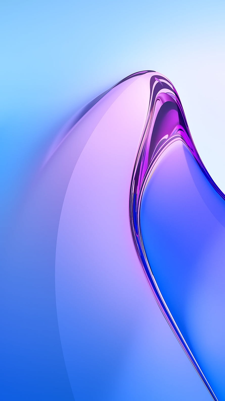 Oppo Reno 8 Pro Abstract 3D Liquid Metal Gradient Wallpaper HD phone wallpaper