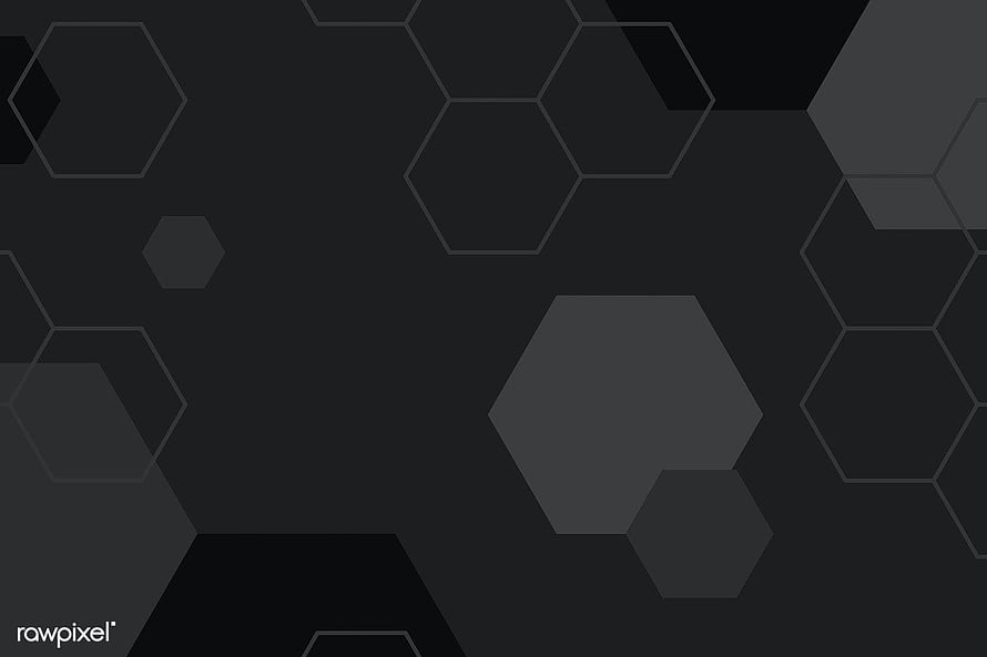 Dark charcoal hexagon geometric pattern with subtle depth and modern minimalist design HD wallpaper