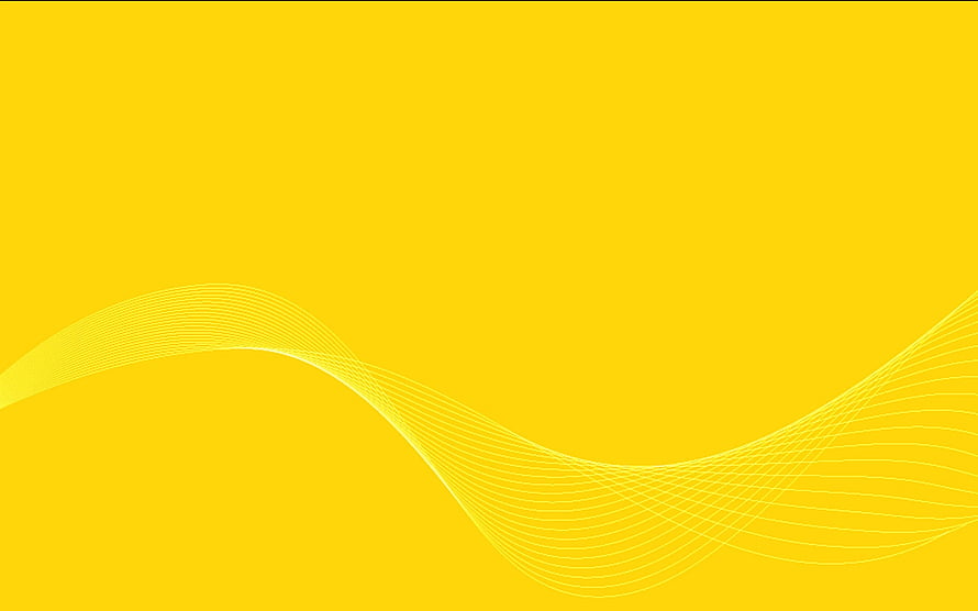 Minimalist Yellow Abstract Wave Line Art Background HD wallpaper