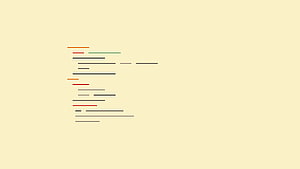 Gruvbox Color Palette Minimalist Code Lines on Cream Background HD wallpaper