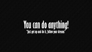 Bold White Motivational Quote on Black Diagonal Striped Background HD wallpaper