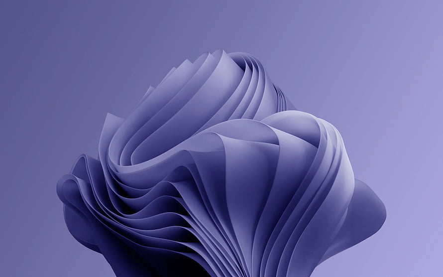 Windows 11 Purple Abstract Flowing Ribbon Wallpaper HD wallpaper