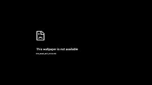 Minimalist Black Screen with White Error Icon and Unavailable Message HD wallpaper