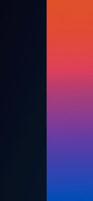 Minimalist Split Color Gradient Wallpaper with Dark Navy and Vibrant Sunset Hues HD phone wallpaper