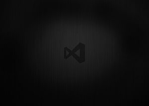 Minimalist Dark Geometric Logo on Brushed Metal Background HD wallpaper