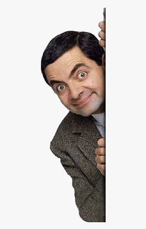 Mr Bean Peeking From Behind A Wall In A Brown Tweed Suit HD phone wallpaper