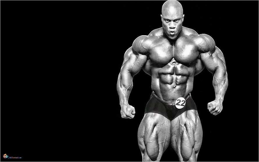 Phil Heath 2020 Mr Olympia Bodybuilding Pose Black and White HD wallpaper