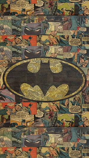 Vintage Batman Logo Collage Over Classic DC Comic Book Panels, en Sie Batman Logo Comic von _tUrBoGuY_ - 91 - Jetzt kostenlos auf ZEDG. Dc comics , Batman comic , Dc comics , DC Comic Book HD phone wallpaper
