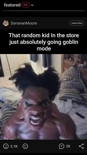 Ishowspeed Intense Goblin Mode Reaction Meme HD phone wallpaper