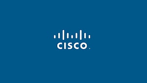 Cisco Corporate Logo on Deep Blue Background HD wallpaper