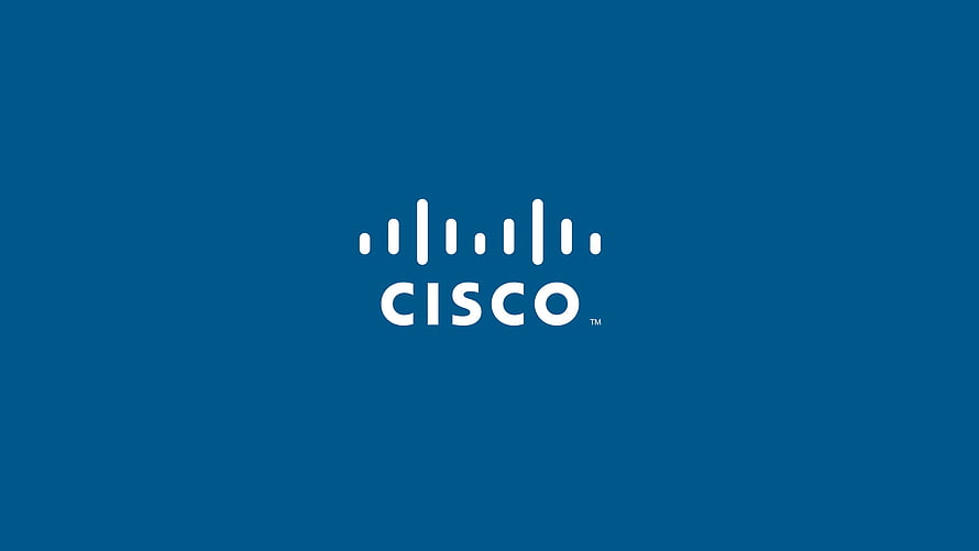 Cisco Corporate Logo on Deep Blue Background HD wallpaper