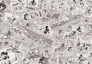 Vintage Mickey Mouse Comic Strip Pattern Wallpaper HD wallpaper