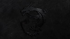 MSI Dragon Gaming Logo on Dark Textured Background HD wallpaper