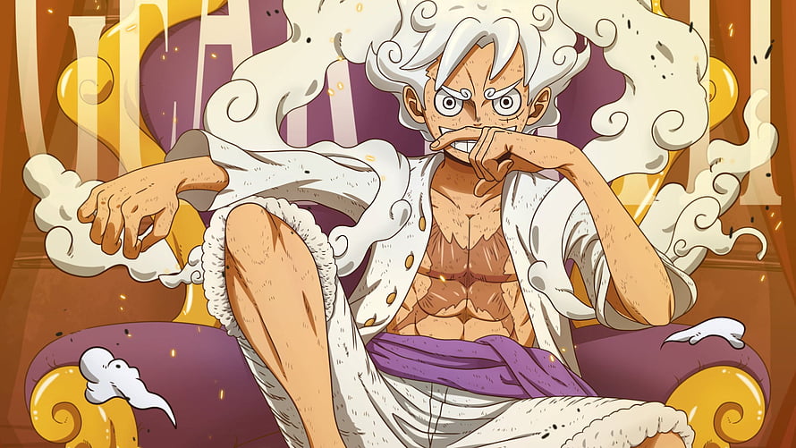Monkey D. Luffy Gear 5 Nika Form One Piece Anime Character Artwork HD wallpaper