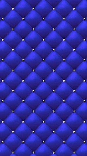 Royal Blue Diamond Tufted Leather Pattern with Silver Studs HD phone wallpaper