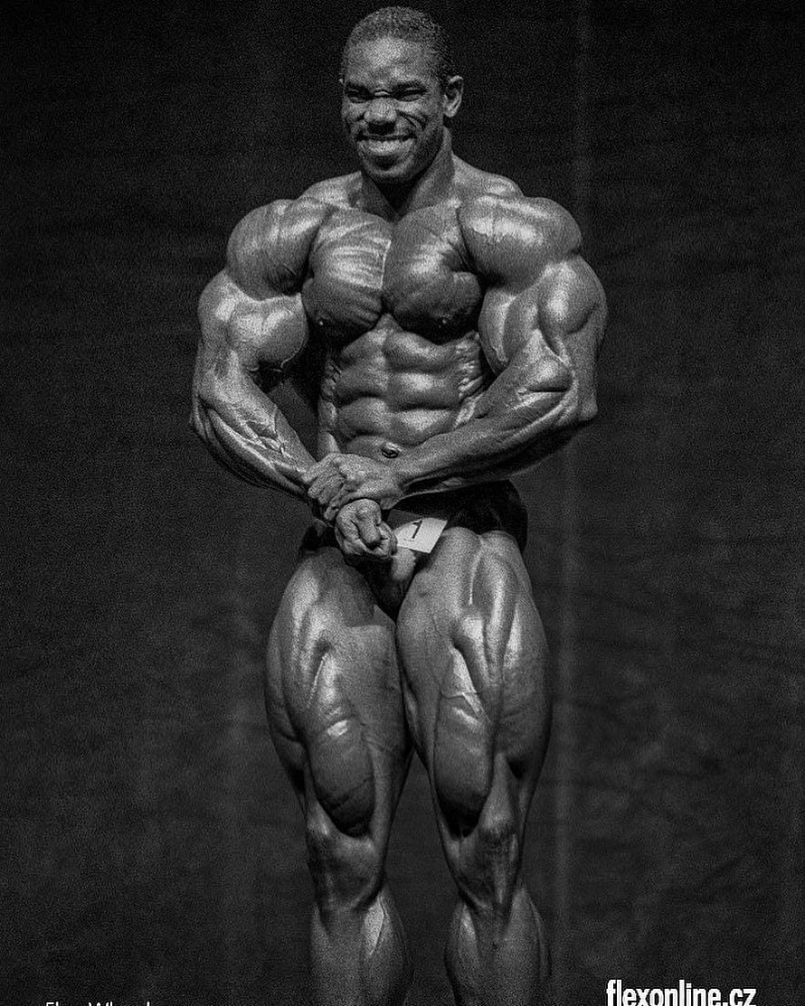 Flex Wheeler Black and White Bodybuilding Pose HD phone wallpaper