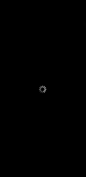 Minimalist Black Loading Screen with White Spinner Icon HD phone wallpaper