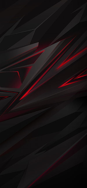 Dark Geometric Abstract Pattern with Glowing Red Diagonal Lines HD phone wallpaper