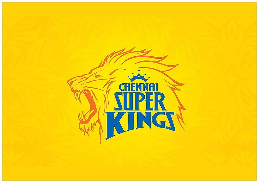 Chennai Super Kings IPL Cricket Team Lion Logo on Yellow Background HD wallpaper