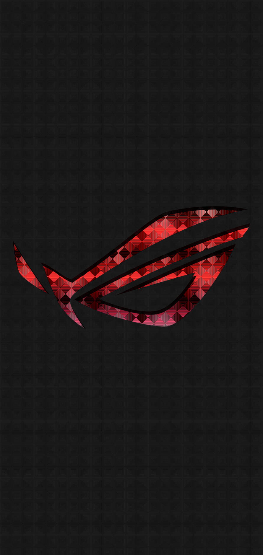 Asus ROG Eye Logo with Red Geometric Pattern on Dark Background HD phone wallpaper