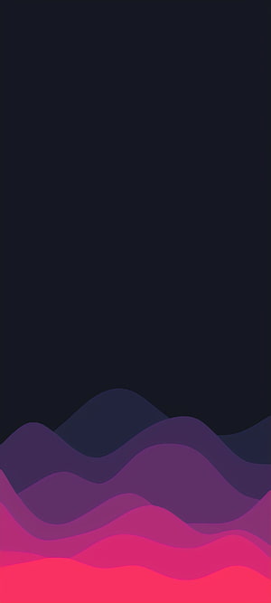 Minimalist Abstract Wave Landscape in Purple and Pink Tones HD phone wallpaper