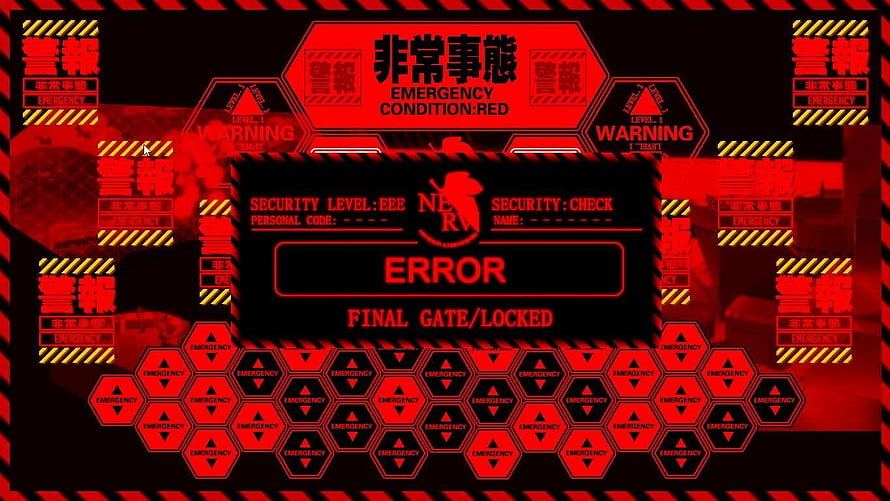 Neon Genesis Evangelion NERV MAGI System Emergency Red Alert Interface HD wallpaper
