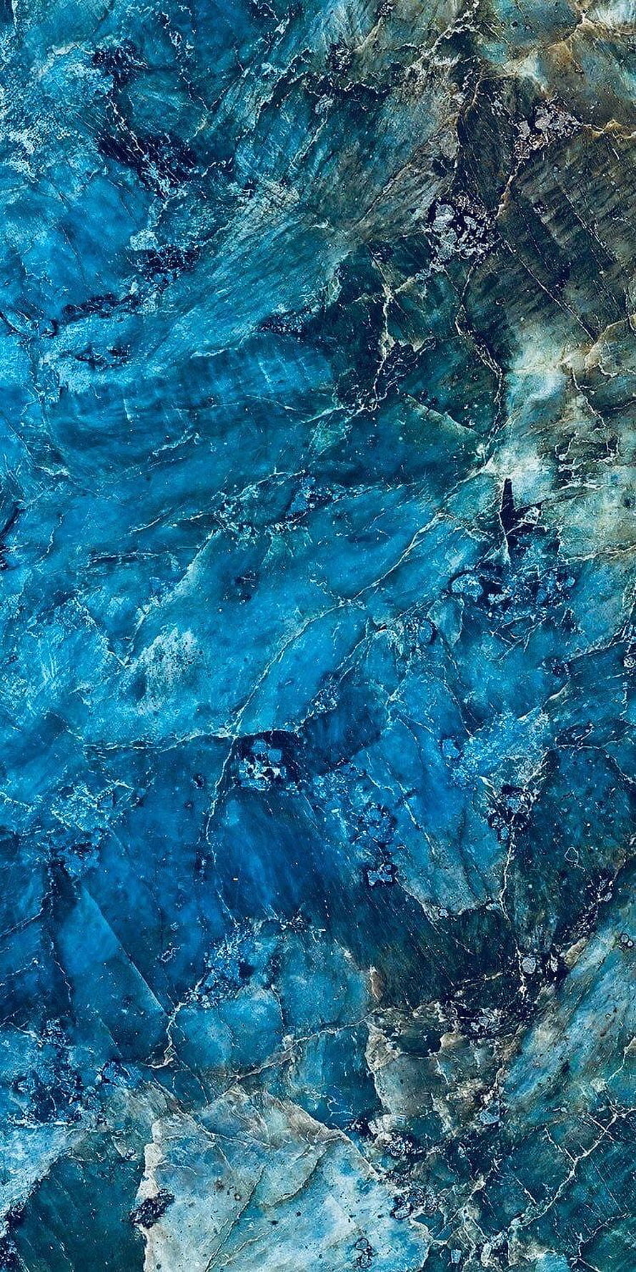 Vibrant Blue Marble Texture with Natural Veining and Mineral Patterns HD phone wallpaper