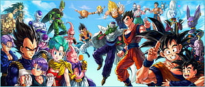 Dragon Ball Z Full Cast Group Portrait Anime Wallpaper HD wallpaper