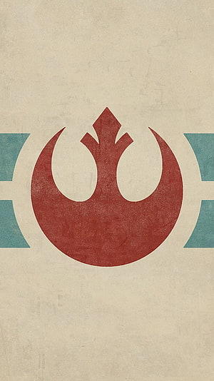 Star Wars Rebel Alliance Emblem on Vintage Textured Paper HD phone wallpaper